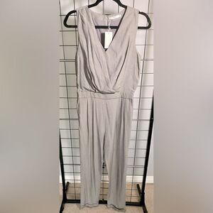 FRNCH Light Gray Sleeveless Jumpsuit